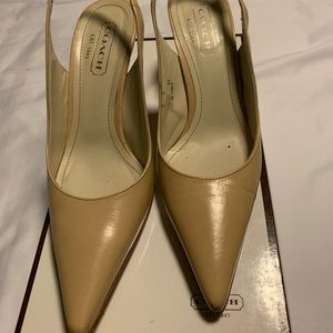 Coach sling backs size 6